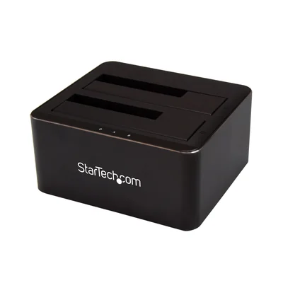 StarTech.com Estación de Conexión USB 3.0 Dual SATA para HDD/SSD 2.5" y 3.5" SDOCK2U33V