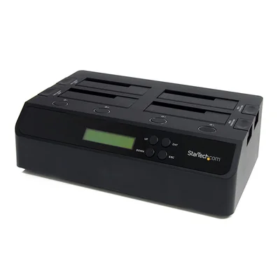StarTech.com SATDOCK4U3RE Clonador Borrador Discos Duros SATA 4 Bahías USB 3.0 eSATA