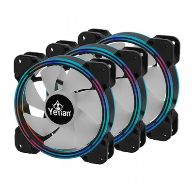 Yeyian Kit ARGB de Ventiladores Typhoon YCF-3KFS-01 con Tiras de Luz y Control