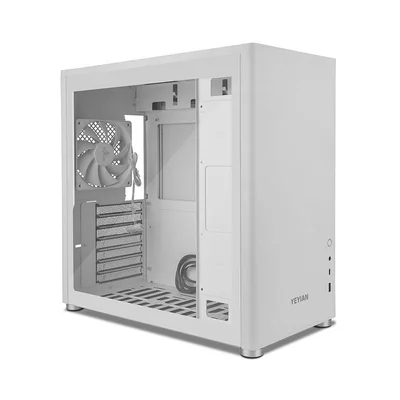 Gabinete Gamer Yeyian Hussar+ Plus Blanco ATX USB-C YCM-ASHUS-01