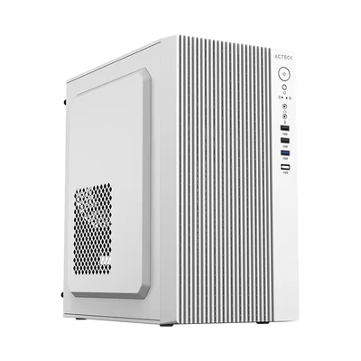 Gabinete Acteck Zenith GI656 Micro ATX con Fuente 500W USB 3.0 Blanco