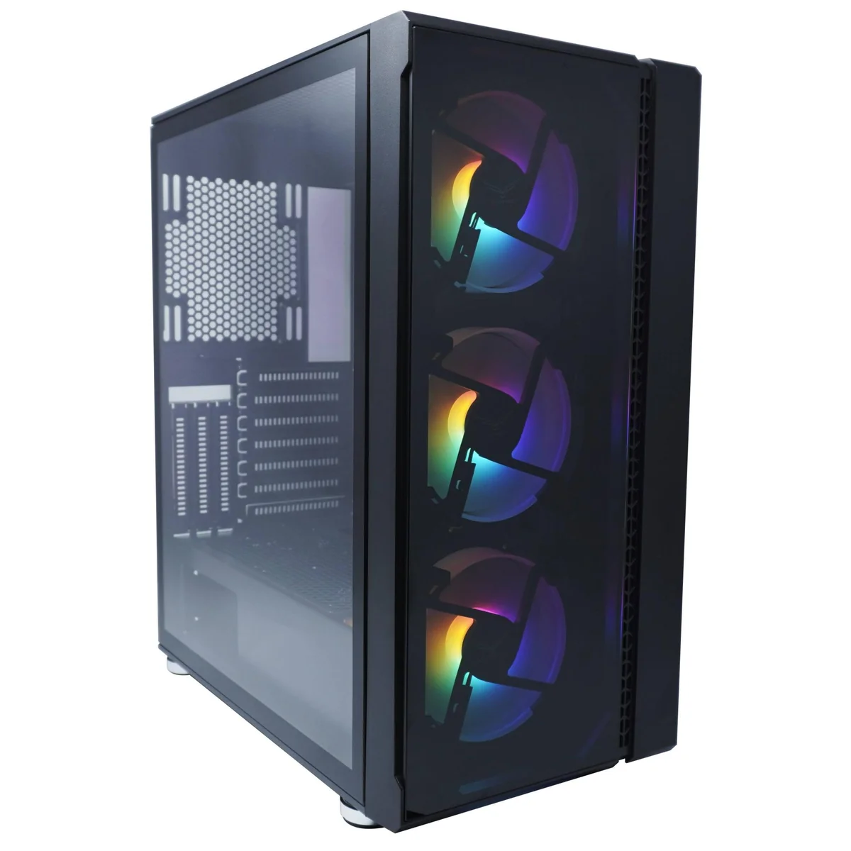 Gabinete Gaming EVOTEC EV-1021 Tokyo Mini Tower Negro