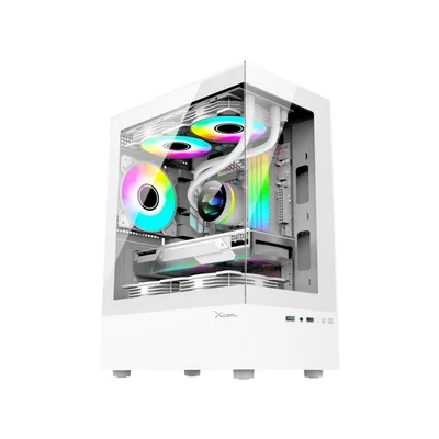 Gabinete Xzeal XZGAZNY1W Mini-Tower Micro-ATX USB 3.0 Blanco