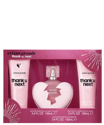 Ariana Grande ‘Thank U Next’ Eau de Parfum 100 mL + Shower Gel + Body Lotion | Set de regalo para Dama