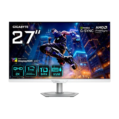 Monitor Gaming Gigabyte M27Q2 ICE 27" QHD 2560x1440 200Hz 1ms IPS Blanco