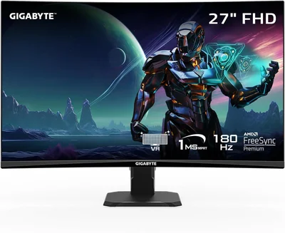 Monitor Gamer Gigabyte Con Pantalla De 27 180hz 127v Y Resolución Full Hd Gs27fc