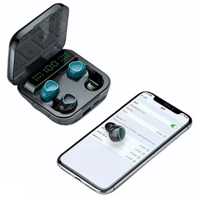 Fralugio Audifonos Bluetooth Manos Libres 5.0 Doble Par M22 True Wireless.