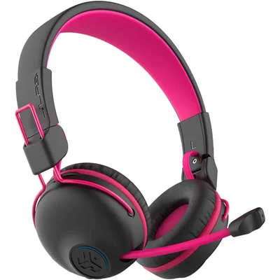 Audífonos Gamer Inalámbricos JLab JBuddies Play Kids Bluetooth Rosa con Micrófono y 22H