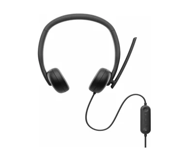 Dell Audífonos con Micrófono WH3024, Alámbrico, USB-C, Negro.
