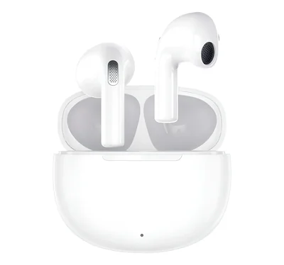 Audífonos Inalámbricos Bluetooth Blancos con Estuche de Carga