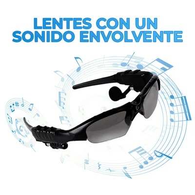 ELE-GATE Entes de Sol con Auriculares Bluetooth Integrados