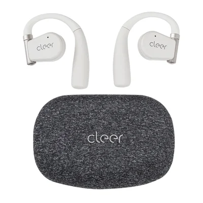 Audífonos Cleer ARC II Music Open-Ear: conexión 5.3, Hi-Res Audio, 35h Batería, UV Case Gris