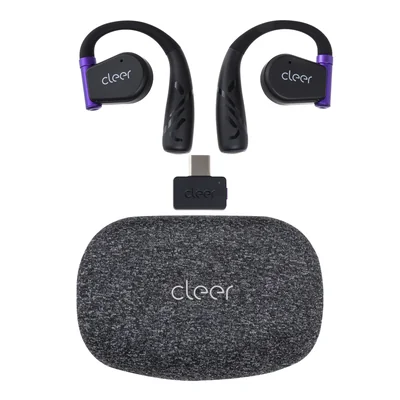 Audífonos Cleer ARC II Gaming Open-Ear: Baja Latencia, IPX5, 35h Batería, UV Case Negro
