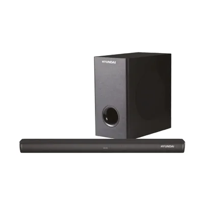 Barra de sonido Hyundai HYSB336W con Subwoofer Inalámbrico Negro